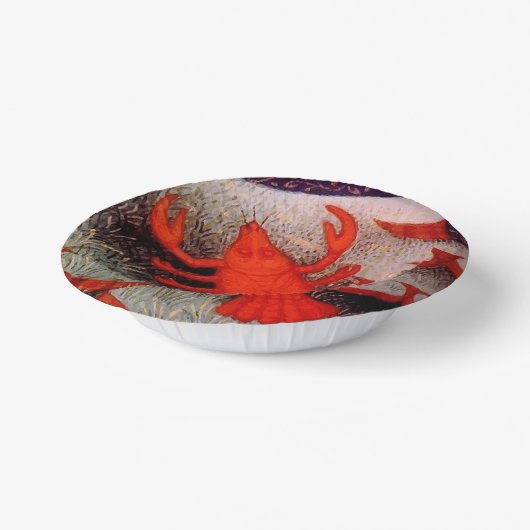 Kanker de Krab Zodiac teken Verjaardagsfeest Papieren Kommen (Gebogen)