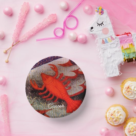 Kanker de Krab Zodiac teken Verjaardagsfeest Papieren Kommen (Feest)