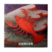Kanker de Krab Zodiac teken Verjaardagsfeest Tegeltje (Voorkant)
