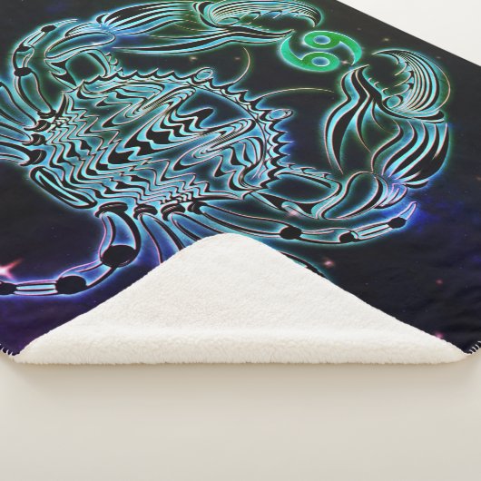 kanker de krab zodiadedeken sherpa deken (3/4)