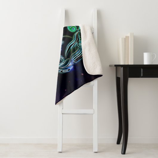 kanker de krab zodiadedeken sherpa deken (In situ)