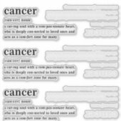 Kanker Definitie Esthetisch Astrologie Cadeau Sticker (Voorkant)