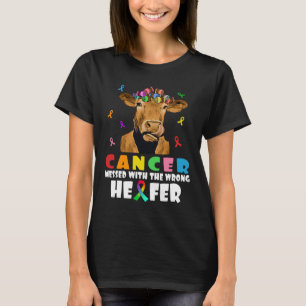 Kanker die met de verkeerde dij van de Heifer Koe  T-shirt