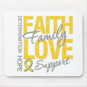 Kanker die Slogan Collage Childhood Cancer aanwakk Muismat