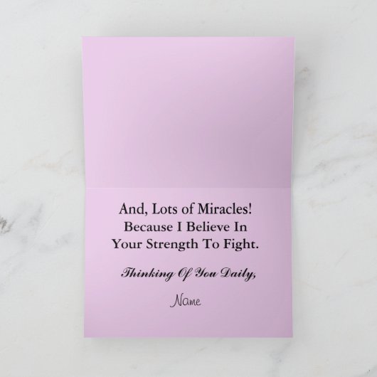 Kanker die van de borst de Roze Kaart van de Engel (Binnen)