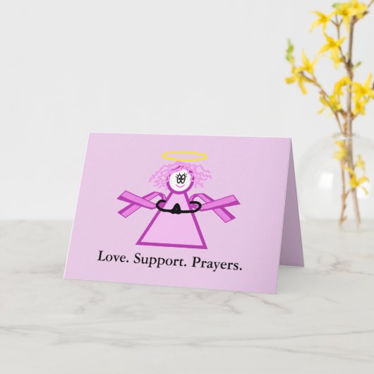 Kanker die van de borst de Roze Kaart van de Engel (Gele Bloem)