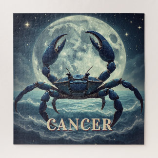 Kanker Dierenriem Blauwe Krab Maanverlichte Oceaan Legpuzzel