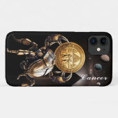 Kanker, dierenriem, goud, geboorte, ontwerp, Case-Mate iPhone case (Achterkant (horizontaal))