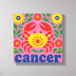Kanker Dierenriem Muur Kunst Canvas Print - Cute K