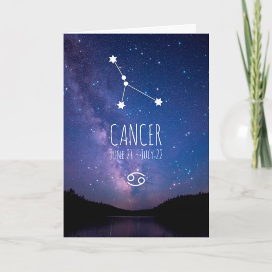Kanker Dierenriem Sterrenbeeld | Astrologiekaart Kaart (Voorkant)