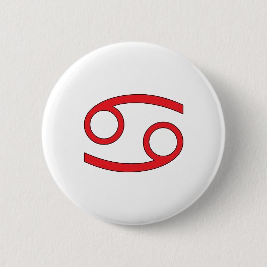 Kanker, Dierenriem symbool, horoscoop Ronde Button 5,7 Cm (Voorkant)
