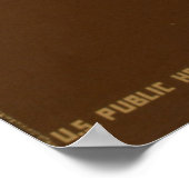 Kanker doodt in de  WPA-beveiliging van de Premier Poster (Hoek)