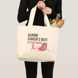Kanker een schop verkopen op roze hakken Sassy ove Grote Tote Bag