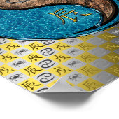 Kanker en aarde draak poster (Hoek)