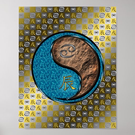 Kanker en aarde draak poster (Voorkant)