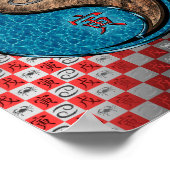 Kanker en aarde tijger poster (Hoek)