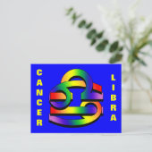 Kanker en beha GLBT Briefkaart (Staand voorkant)