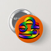 Kanker en beha GLBT Ronde Button 5,7 Cm (Voorkant /achterkant)