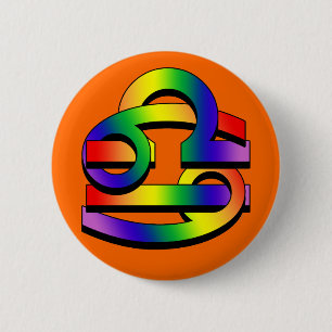 Kanker en beha GLBT Ronde Button 5,7 Cm