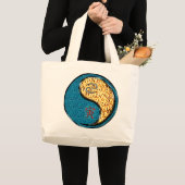 Kanker en brand tijger grote tote bag (Voorkant (product))