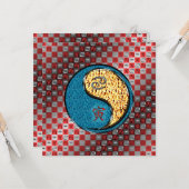 Kanker en brand tijger kaart (Voorkant / Achterkant in situ)