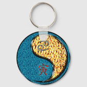 Kanker en brand tijger sleutelhanger (Achterkant)