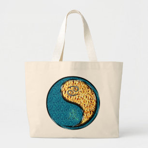 Kanker en brandweerhond grote tote bag