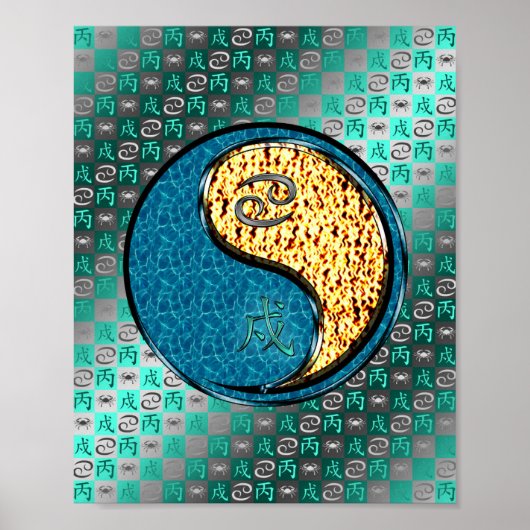 Kanker en brandweerhond poster (Voorkant)