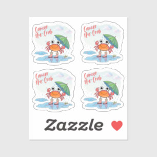 Kanker en het teken van de krabdierenriem sticker