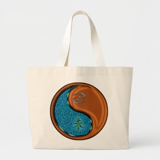 Kanker en houten geit grote tote bag (Voorkant)