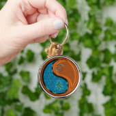 Kanker en houten geit sleutelhanger (Hand)