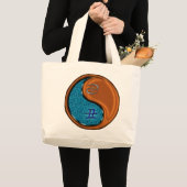 Kanker en houtoos grote tote bag (Voorkant (product))
