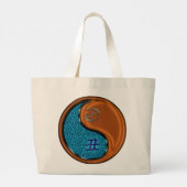 Kanker en houtoos grote tote bag (Achterkant)