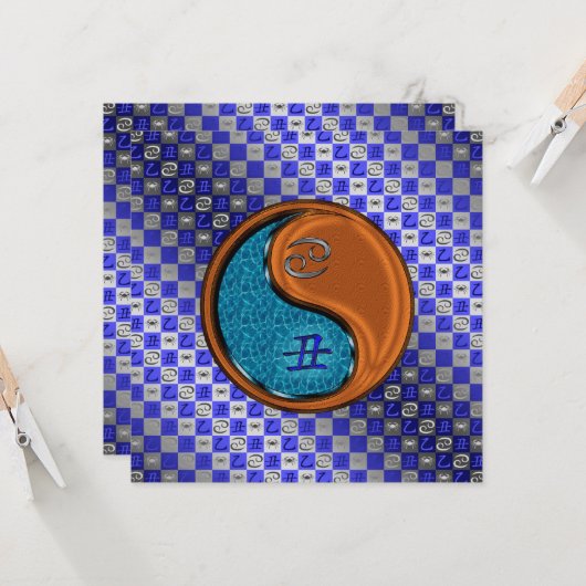 Kanker en houtoos kaart (Voorkant / Achterkant in situ)