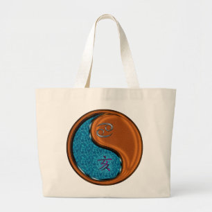 Kanker en houtzwijnen grote tote bag