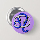 Kanker en Leo GyB Ronde Button 5,7 Cm (Voorkant /achterkant)