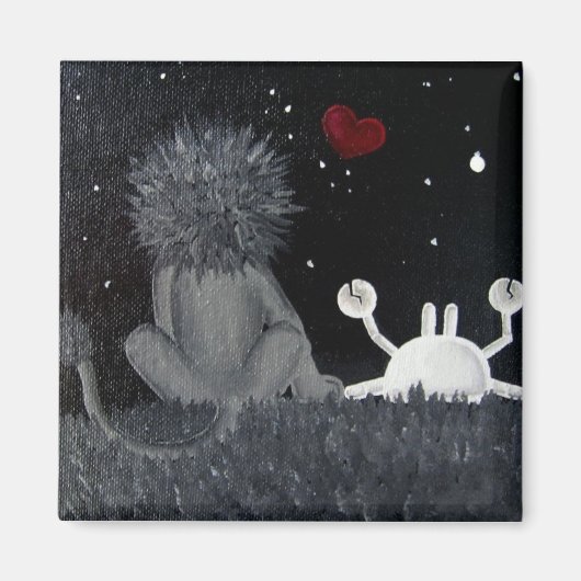 Kanker en Leo Love Magnet (Voorkant)