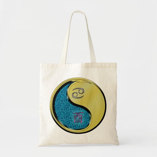 Kanker en metalen haan tote bag (Voorkant)
