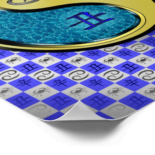 Kanker en metalen os poster (Hoek)