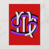 Kanker en virgo PGy Briefkaart (Voorkant)