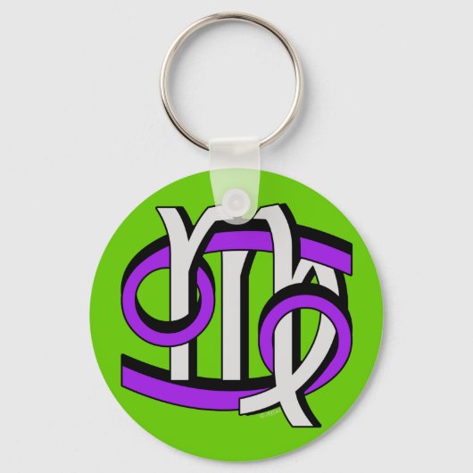 Kanker en virgo PGy Sleutelhanger (Voorkant)
