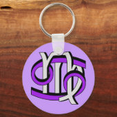 Kanker en virgo PGy Sleutelhanger (Voorkant)