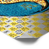 Kanker en vuur draak poster (Hoek)