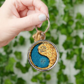 Kanker en vuur konijn sleutelhanger (Hand)