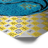 Kanker en water draak poster (Hoek)