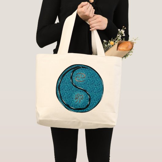 Kanker en water konijn grote tote bag (Voorkant (product))