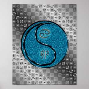 Kanker en water konijn poster