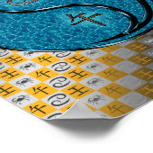 Kanker en water paard poster (Hoek)