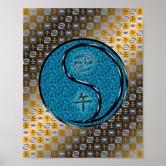 Kanker en water paard poster (Voorkant)