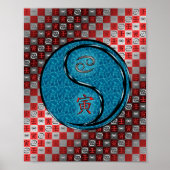 Kanker en water tijger poster (Voorkant)